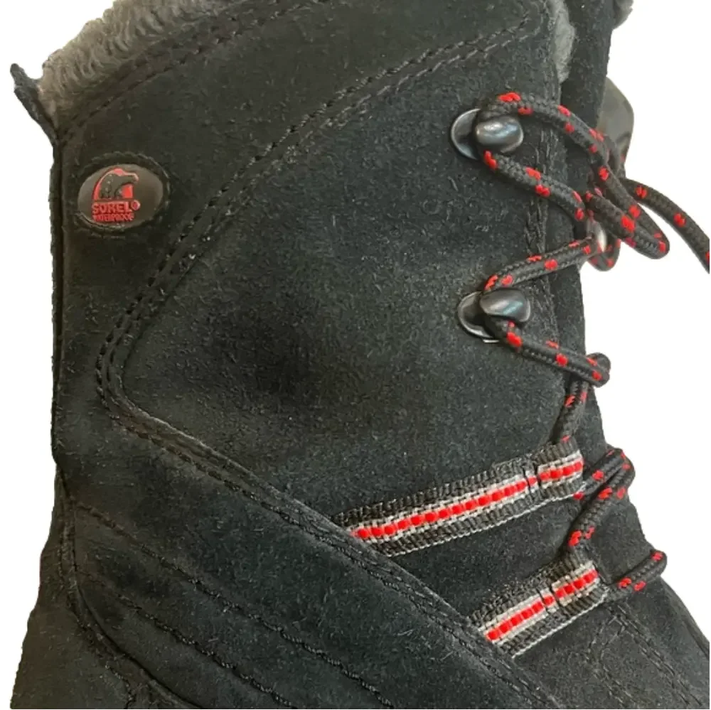 Sorel Icefall Lace Women’s fleece lined suede waterproof snow boots, size 7